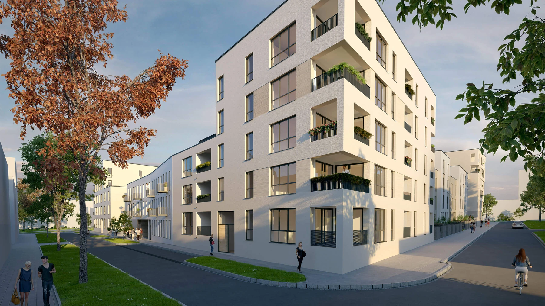 Visualisierung Neubauprojekt 01 für Kapitalanleger